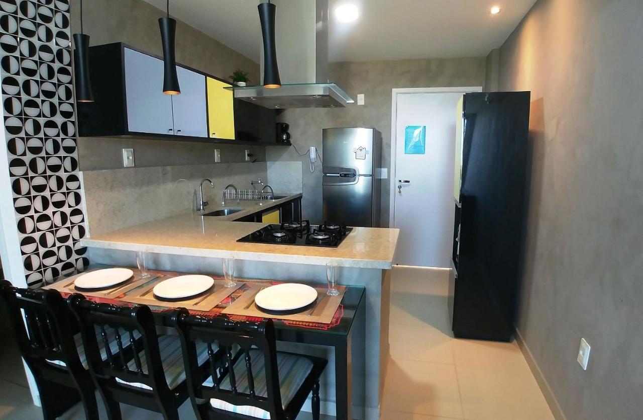 Apartamento Charmoso à Beira Mar Barra de São Miguel Exterior foto